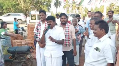 ஆலங்குடி: வல்லத்ரா கோட்டை உள்ளிட்ட பல்வேறு இடங்களில் அதிமுக வேட்பாளர் தன விமலுக்கு ஆதரவு கேட்டு பரப்புரையில் ஈடுபட்ட Ex அமைச்சர் விஜயபாஸ்கர் MLA