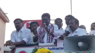 ஆண்டிப்பட்டி: ஆண்டிபட்டி கிராம பகுதியில் திமுக வேட்பாளரை விமர்சனம் செய்து அதிமுக வேட்பாளர் பிரச்சாரம் மேற்கண்டார்