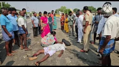 భువనగిరి: పాలడుగు గ్రామం సమీపంలో రోడ్డు ప్రమాదం వ్యక్తి అక్కడికక్కడే మృతి, ముగ్గురికి గాయాలు