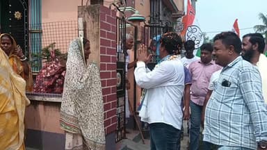 নানুর: নির্বাচনের আগে শেষ রবিবারে রবি বাসরীয় প্রচারে জোর নানুরের তৃণমূল প্রার্থী বিধানচন্দ্র মাঝির