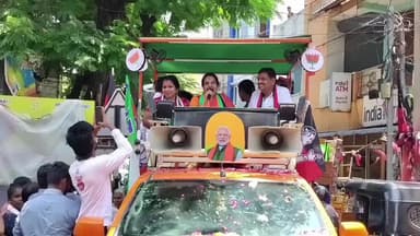 கோவை தெற்கு: சங்கனூர் பகுதியில் வடக்கு பாஜக வேட்பாளர் வானதி சீனிவாசன் பிரச்சாரம்