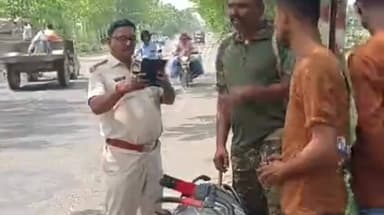 महिषी: महिषी पुलिस की बड़ी कार्रवाई: वाहन जांच में ₹7 हजार का चालान वसूला