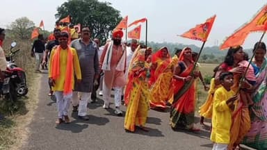 कलियासोल: बेलकूपा पंचायत के झिरका ग्राम में रामजानकी मंदिर में तृतीय दिवसीय मारुतिनंदन यज्ञ