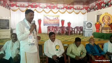 రామగుండం: అఖిల భారతీయ అయ్యప్ప ధర్మ ప్రచార సభ జిల్లా జనరల్ సమావేశం లో పాల్గొన్న అయ్యప్ప లు