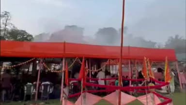 বোকাখাত: বোকাখাতৰ শ্ৰী শ্ৰী কুৰুৱাবাহী সত্ৰত শ্ৰীশ্ৰী মহাবিষ্ণু যজ্ঞৰ আয়োজন, যজ্ঞস্থলীত উপস্থিত অগপ সভাপতি অতুল বৰা