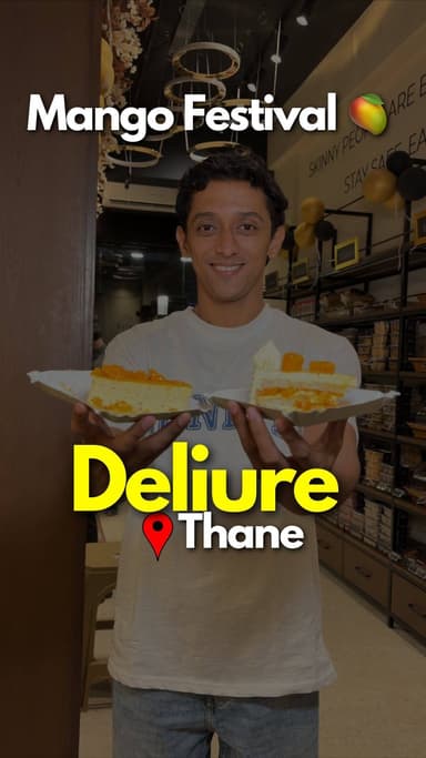@deliureandtheeatrium Mumbai ka famous dessert brand ab finally Thane mein open ho gaya hai aur yaha chal raha hai Mango...
