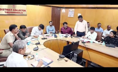 திருவண்ணாமலை: தேர்தலுக்கு முந்தைய நாள் கடைபிடிக்க வேண்டிய வழிமுறைகள் குறித்து கலெக்டர் தலைமையில் ஆலோசனை