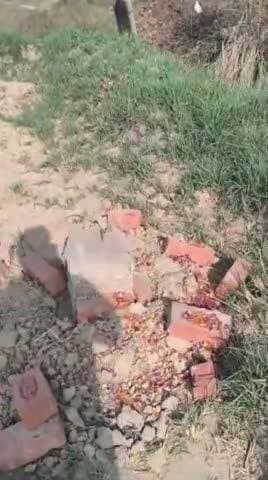 gram tajpur post Pali me baba sahab ji ka formate thoda gya 😡😡@@@bheemarmy