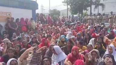 पीथमपुर: पीथमपुर सेक्टर-1 में 'सिन्काम फार्मूलेशन' के सैकड़ों मजदूर मांगों के साथ सड़क पर उतरे, पुलिस तैनात