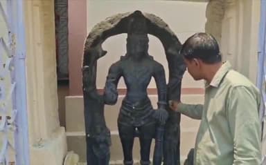 అలంపూర్: చెన్నిపాడు గ్రామంలో సప్త స్వరాలు పలికే అరుదైన విగ్రహం లభ్యం... పురావస్తు శాఖ అధికారులు గుర్తింపు