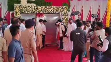 భూపాలపల్లి: మంత్రులతో కలిసి కాళేశ్వర ఆలయ అభివృద్ధి పనులకు శంకుస్థాపన చేసిన సీఎం రేవంత్ రెడ్డి