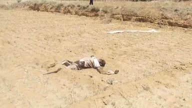वैर- वैर के हाथौडी गांव के सीरा हार में मिली वृद्ध युवक की लाश मौके पर पहुंची पुलिस ने घटनास्थल का व्यौरा किया