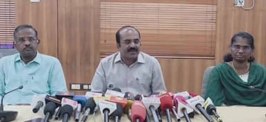 திருநெல்வேலி: நெல்லை மாவட்ட ஆட்சியர் அலுவலக கூட்ட அரங்கில் ஆட்சியர் செய்தியாளர்கள் சந்திப்பு நடைபெற்றது.