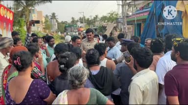 తూర్ల లక్ష్మీపురంలో గంజాయి భయంతో గుండెపోటు తో మృతి చెందిన స్వరాజ్యం అనే వృద్ధురాలు మృతదేహంతో ఆందోళన