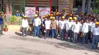 आबू रोड: आबूरोड के तहलेटी स्थित इकाई में कार्यरत मजदूरों ने पांच सूत्रीय मांगों को लेकर किया प्रदर्शन, उग्र आंदोलन की दी चेतावनी