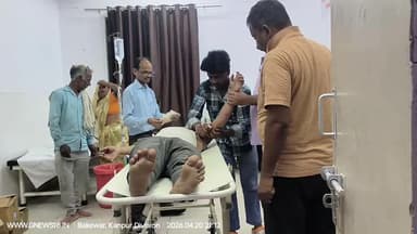 भरथना: बकेवर के मङौली में गेहूं की बोरी ले जाते समय कार पलटी, युवक गंभीर रूप से घायल