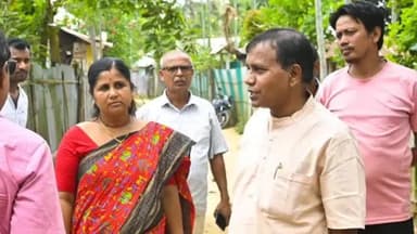 অমরপুর: থাকছড়া গ্রাম পঞ্চায়েত থেকে এডিসি কলোনি হয়ে অনারাই বাড়ি পর্যন্ত পাকা রাস্তা সম্প্রসারণের কাজ পরিদর্শনে বিধায়ক