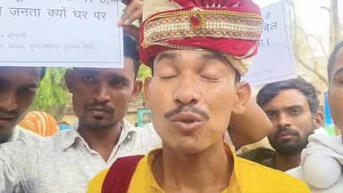 बांदा जिलाधिकारी कार्यालय में मीडिया को जानकारी देता दूल्हा #hilightseveryonefollowers