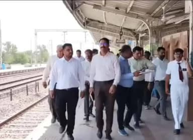 जालौर: ADRM ने जालोर रेलवे स्टेशन का किया निरीक्षण