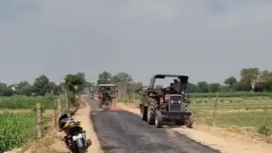 महावन: कस्बा राया क्षेत्र में सड़क निर्माण में खुलेआम भ्रष्टाचार का खेल, वीडियो ग्रामीणों ने किया वायरल