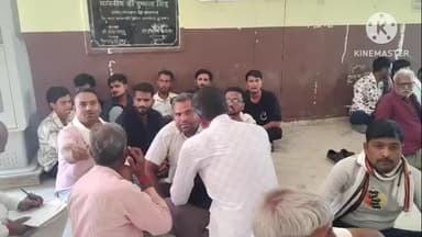 खानपुर: पनवाड़ क्षेत्र के बिशनखेड़ी गांव में मंदिर विवाद से तनाव, ग्रामीणों ने खानपुर कस्बे के सचिवालय में किया प्रदर्शन