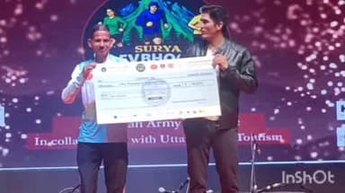 रानीखेत: देवभूमि चेलेंज 2.0 में रानीखेत के नरेश डोबरियाल ने 12 हजार फीट की ऊंचाई पर 113 किमी की दौड़ में पाया दूसरा स्थान