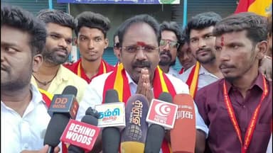 காஞ்சிபுரம்: காஞ்சிபுரம் தமிழக வெற்றி கழகத்தின் வேட்பாளர் 6 ரஞ்சித் குமார் பத்திரிக்கையாளர் சந்திப்பு