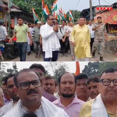 নাকাকাটি বাজারে তৃণমূলের জনসংযোগ সফল, তৃণমূল প্রার্থী অভিজিৎ দে ভৌমিকের হাত ধরে বিজেপি ছেড়ে তৃণমূলে যোগদানের হিড়িক