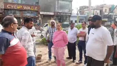सूरतगढ़: वार्ड-38 में नाला निर्माण को लेकर हुआ विवाद, दुकानदारों की आपत्ति पर कई घंटे रुका काम, पैमाइश के बाद फिर से शुरू हुआ
