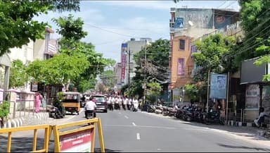 திருவண்ணாமலை: நகரின் முக்கிய வீதிகளில் விறுவிறுப்பான இறுதி கட்டப் பிரச்சாரம்