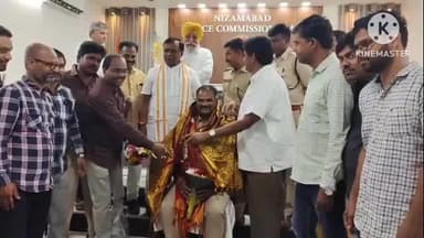 నిజామాబాద్ సౌత్: బదిలీపై వెళ్తున్న అదనపు డిసిపి అడ్మిన్ బస్వా రెడ్డిని సన్మానించి వీడ్కోలు పలికిన సిపి సాయి చైతన్య