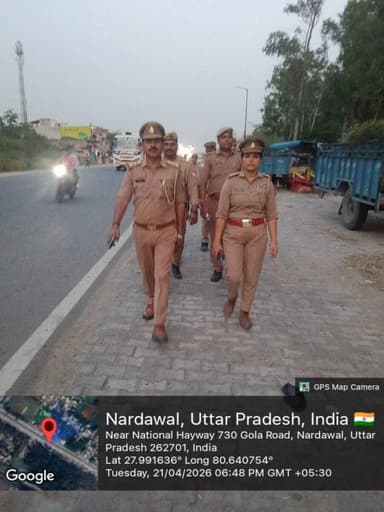 #SPKheri के निर्देशन में कानून व्यवस्था, शांति व सुरक्षा-व्यवस्था बनाये रखने के उद्देश्य से व आमजन में पुलिस के प्रति वि...