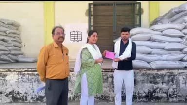 निवाड़ी: कलेक्टर जमुना भिड़े ने उपार्जन केंद्रों का किया औचक निरीक्षण