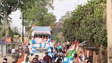 জলঙ্গি বিধানসভার তৃণমূল প্রার্থী বাবর আলীর সমর্থনে ভোট প্রচারে