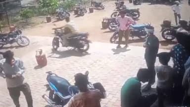 शिवपुरी-रन्नौद कस्बे की गैस एजेंसी के बाहर से सिलेंडर चोरी, सीसीटीवी में कैद हुआ युवक