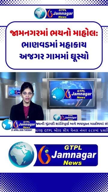 જામનગરમાં ભયનો માહોલ: ભાણવડમાં મહાકાય અજગર ગામમાં ઘૂસ્યો