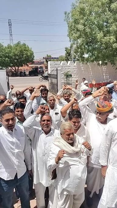 #भोपालगढ़ में विरोध दादू सम्प्रदाय के समर्थकों ने किया!! भजनलाल को हटाने की मांग कर दी लोगों ने!! 😢😊 #bhopalgarh #jodhpur