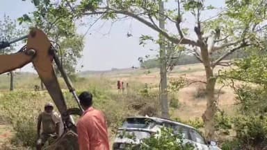 #जमुई गिद्धेश्वर जंगल के पास अनियंत्रित स्कॉर्पियो पेड़ से टकराई, तीन गंभीर घायल