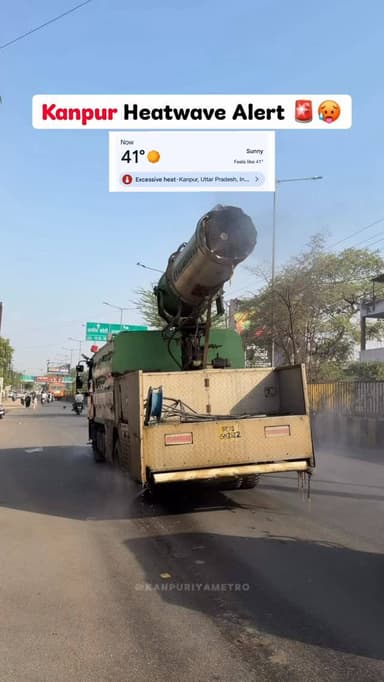 Kanpur Temperature 41°C 🥵🔥
Follow @kanpuriyametro for more interesting content 🙏🏻❤️
.
.
.
.
#heatwave #garmi #summer #k...