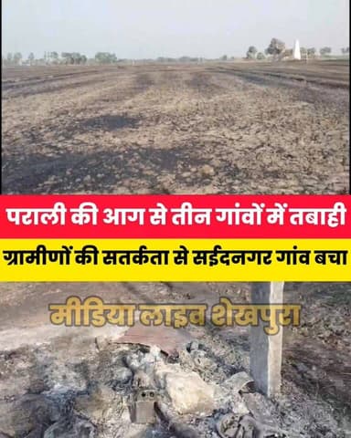 पराली की आग से तीन गांवों में तबाही, हजार बीघा खेत जले—3 लाख का नुकसान, बड़ी घटना टली...
Sheikhpura Collectorate Sheikhp...