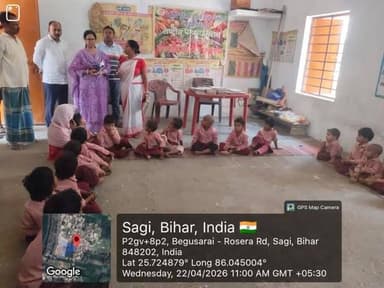 जिला प्रशासन, बेगूसराय द्वारा 22 अप्रैल 2026 को पंचायत स्तर पर संचालित विभिन्न योजनाओं का औचक निरीक्षण किया गया। जिला पद...