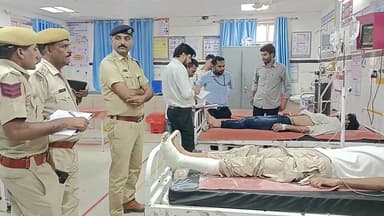 बांगड़ स्कूल पर 'एयर स्ट्राइक', बम गिरते ही मची अफरा-तफरी, प्रशासन ने किया सफल रेस्क्यू #boom #live