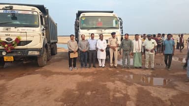 कलेक्टर श्री अमृत विकास तोपनो के निर्देशन में ग्राम मरघट्टी (तहसील मालखरौदा) में अवैध रेत उत्खनन व परिवहन पर संयुक्त टीम...