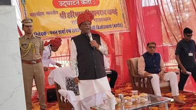 #राज्यपाल हरिभाऊ बागडे पहुंचे #बहरोड़ के #बिजोरावास गांव, मंदिर में प्राण प्रतिष्ठा कार्यक्रम के बाद मंच पर क्या बोले सु...