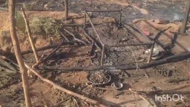 सिरोही: अणगौर में झोपड़ी में आग लगने से घरेलू सामान जल गया, पास बंधी गाय बुरी तरह झुलसी, आग लगने का कारण स्पष्ट नहीं