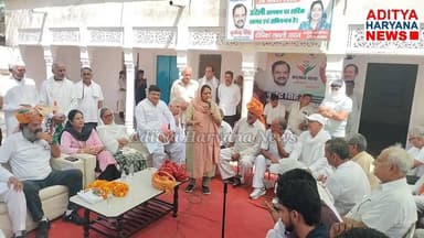 दिपिका लवली ने पूर्व सांसद चौधरी बृजेन्द्र सिंह की सद्भाव यात्रा का स्वागत किया