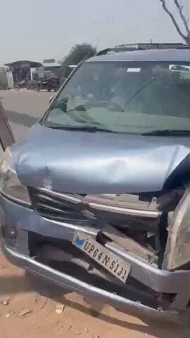 पुपरी: सुरसंड फोरलेन के पास बाइक और कार की टक्कर में बाइक सवार दो लोग घायल