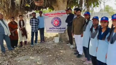 भूपालसागर: भीषण गर्मी में पक्षियों को मिला जीवनदान, भूपालसागर स्कूल में परिंडे बने सहारा, दाना-पानी की जिम्मेदारी संभाली