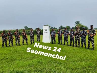 किशनगंज टेढागाछ भारत नेपाल सीमा पर 12वीं बटालियन सशस्त्र सीमाबल की बड़ी कार्रवाई 6 मवेशी जब्त