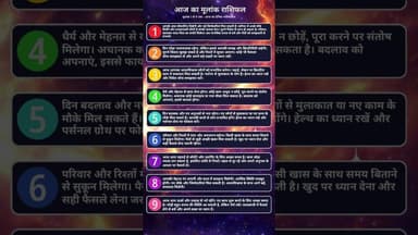 मूलांक 1 से 9 का पूरा सच: Aaj Ka Rashifal और Numerology का सबसे बड़ा खुलासा! 🔮✨ #rashifal #horoscope